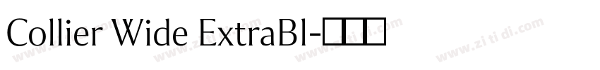 Collier Wide ExtraBl字体转换